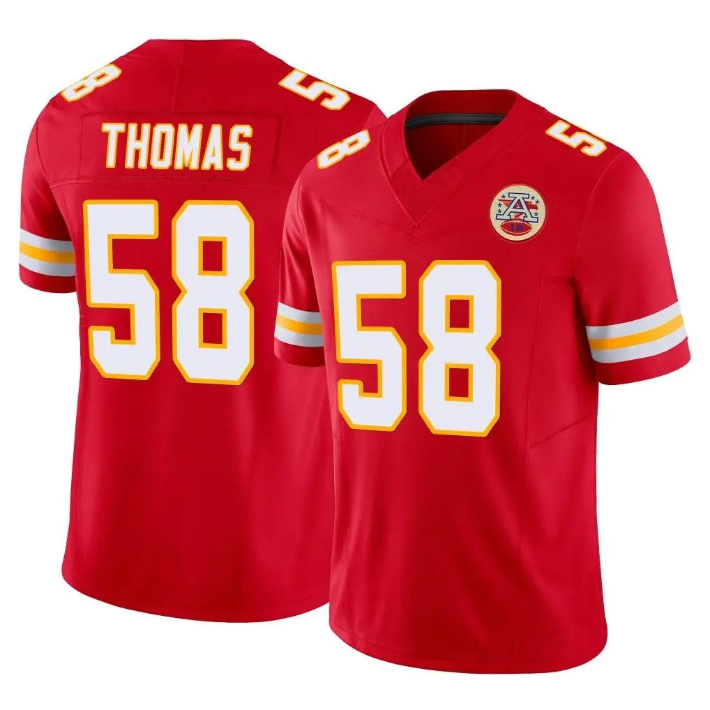 KC.Chiefs #58 Derrick Thomas Player Red Limited Vapor F.U.S.E. Home Game BALCE Stitched Jerseys