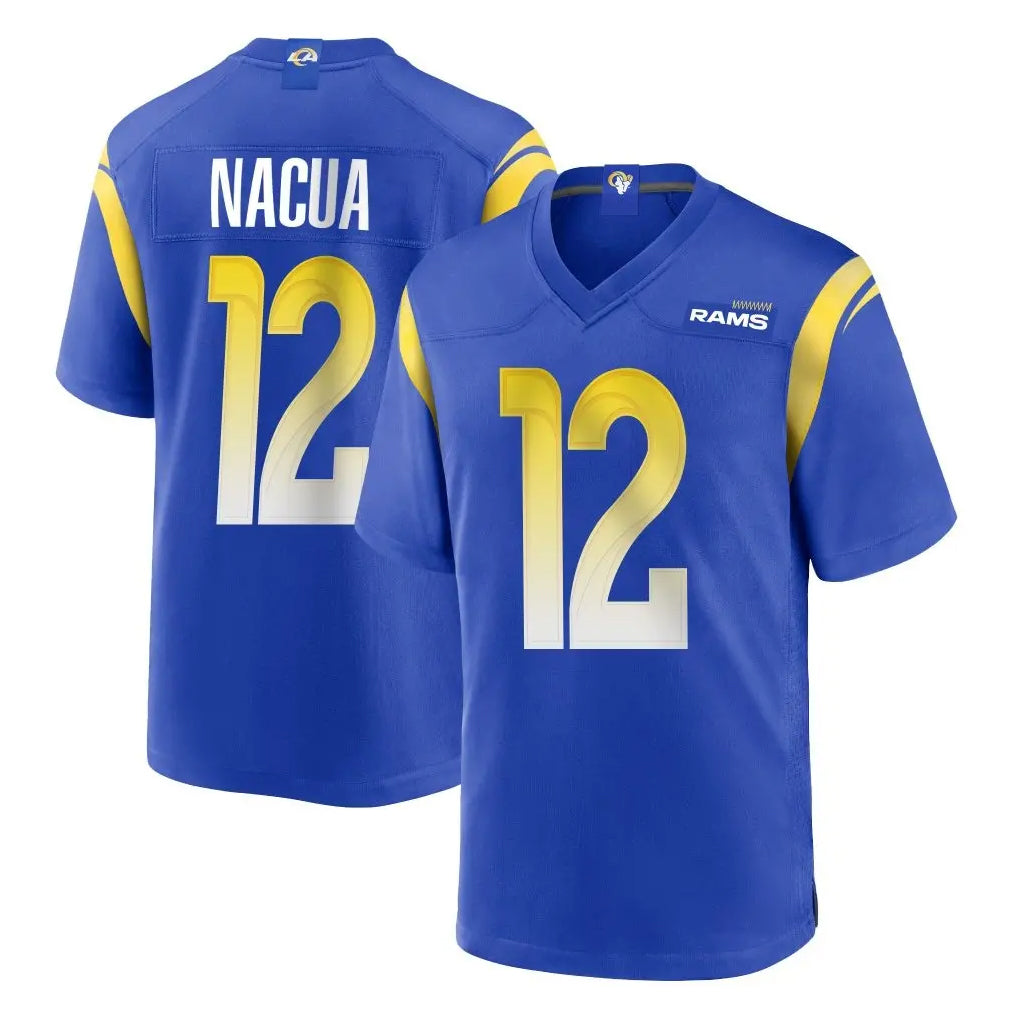 LA.Rams #12 Puka Nacua Player Royal Home Game BALCE Stitched Jerseys