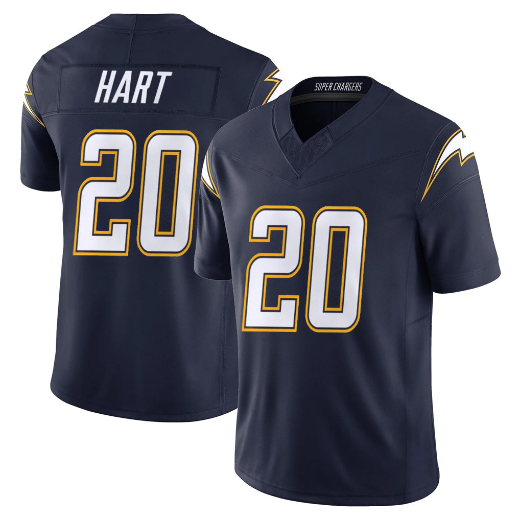 LA.Chargers #20 Cam Hart Player Navy Vapor F.U.S.E. Limited Home Game BALCE Stitched Jerseys