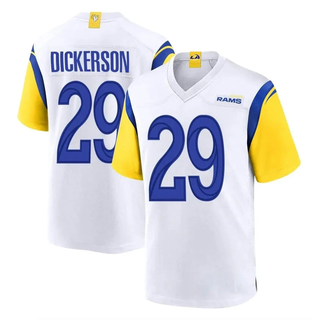 LA.Rams #29 Eric Dickerson Player White Home Game BALCE Stitched Jerseys