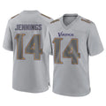 M.Vikings #14 Jauan Jennings Player Gray Atmosphere Fashion Home Game BALCE Stitched Jerseys