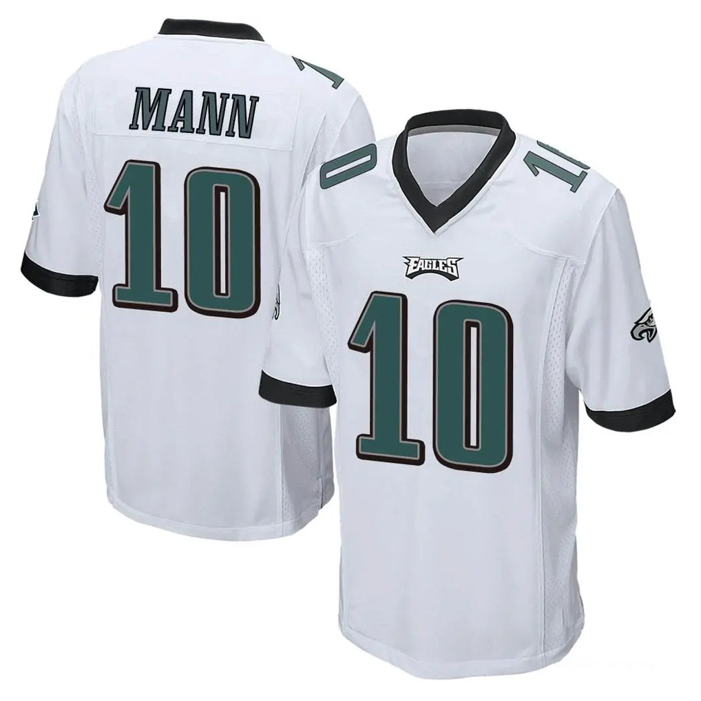 P.Eagles #10 Braden Mann Player White Home Game BALCE Stitched Jerseys