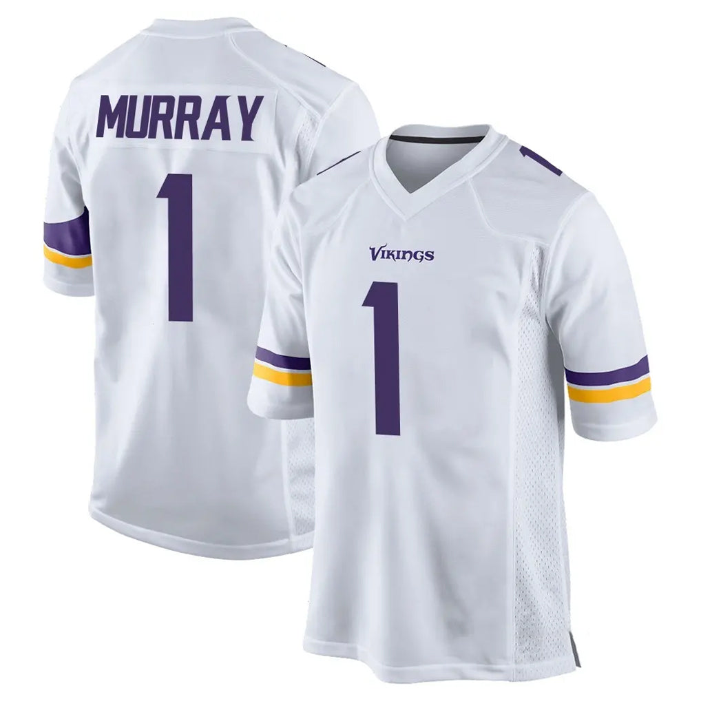 M.Vikings #1 Kyler Murray Player White Home Game BALCE Stitched Jerseys