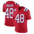 NE.Patriots #48 Namdi Obiazor Player Red Vapor Untouchable Home Game BALCE Stitched Jerseys