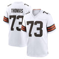 C.Browns #73 Joe Thomas Player White Home Game BALCE Stitched Jerseys