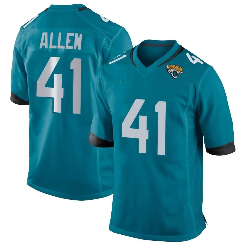 J.Jaguars #41 Josh Hines-Allen Player Teal Home Game BALCE Stitched Jerseys
