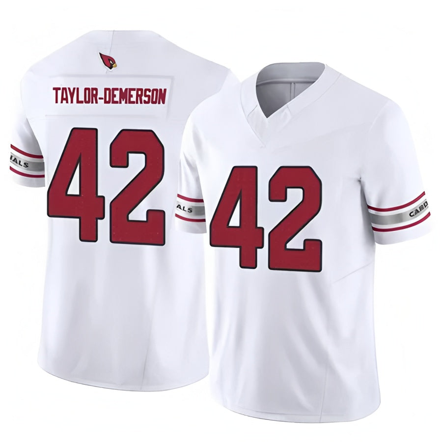 A.Cardinals #42 Dadrion Taylor-Demerson Player White Limited BALCE Stitched Jerseys