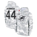 M.Dolphins #44 Chop Robinson Player Arctic Camo Salute to Service Hoodies Limited Game BALCE Stitched Jerseys
