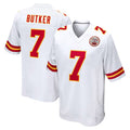 KC.Chiefs #7 Harrison Butker Player White Home Game BALCE Stitched Jerseys
