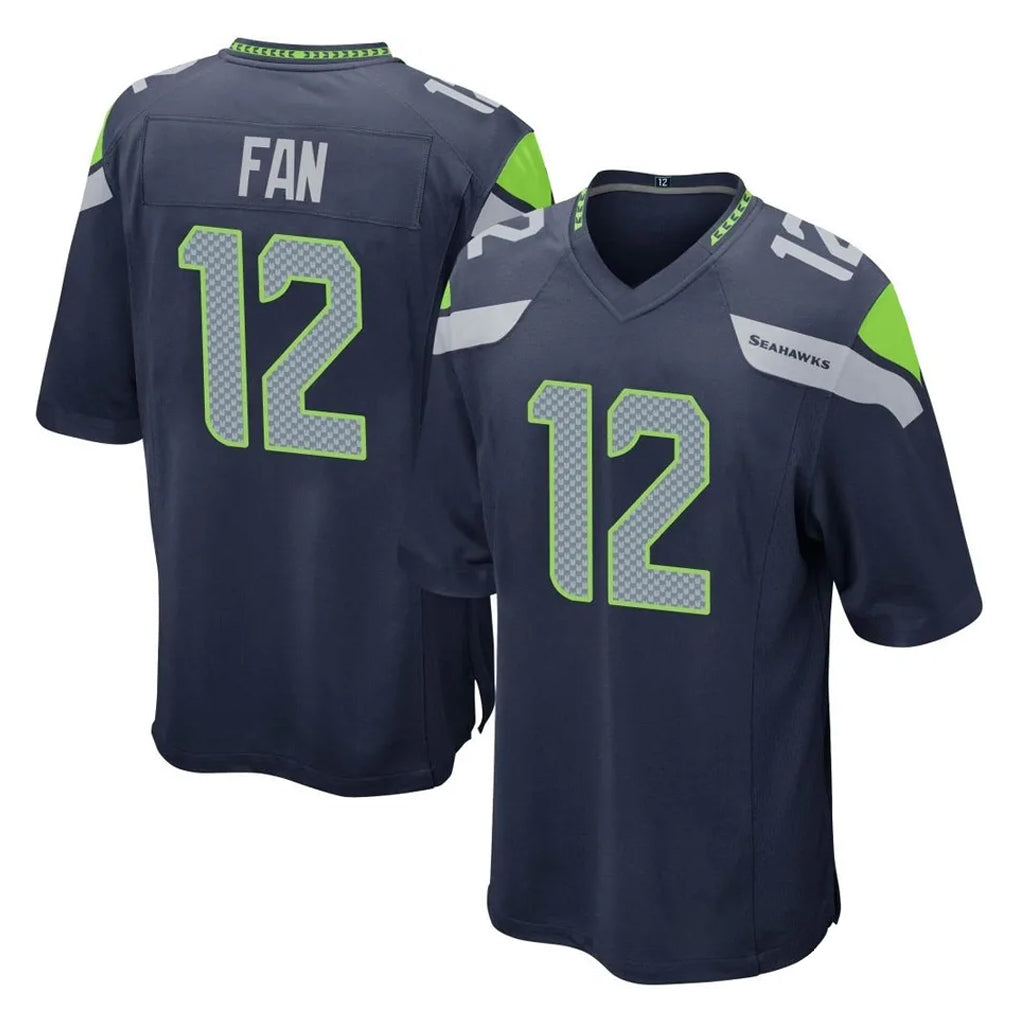 S.Seahawks #12 12th Fan Player Navy Home Game BALCE Stitched Jerseys