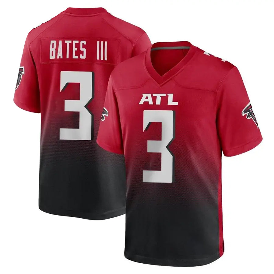A.Falcons #3 Jessie Bates III Player Red Home Game BALCE Stitched Jerseys