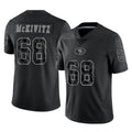 SF.49ers #68 Colton McKivitz Player Black Limited Reflective Home Game BALCE Stitched Jerseys
