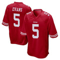 SF.49ers #5 Mike Evans Player Red Home Game BALCE Stitched Jerseys