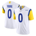 LA.Rams #0 Byron Young Player White Limited Vapor Untouchable Home Game BALCE Stitched Jerseys
