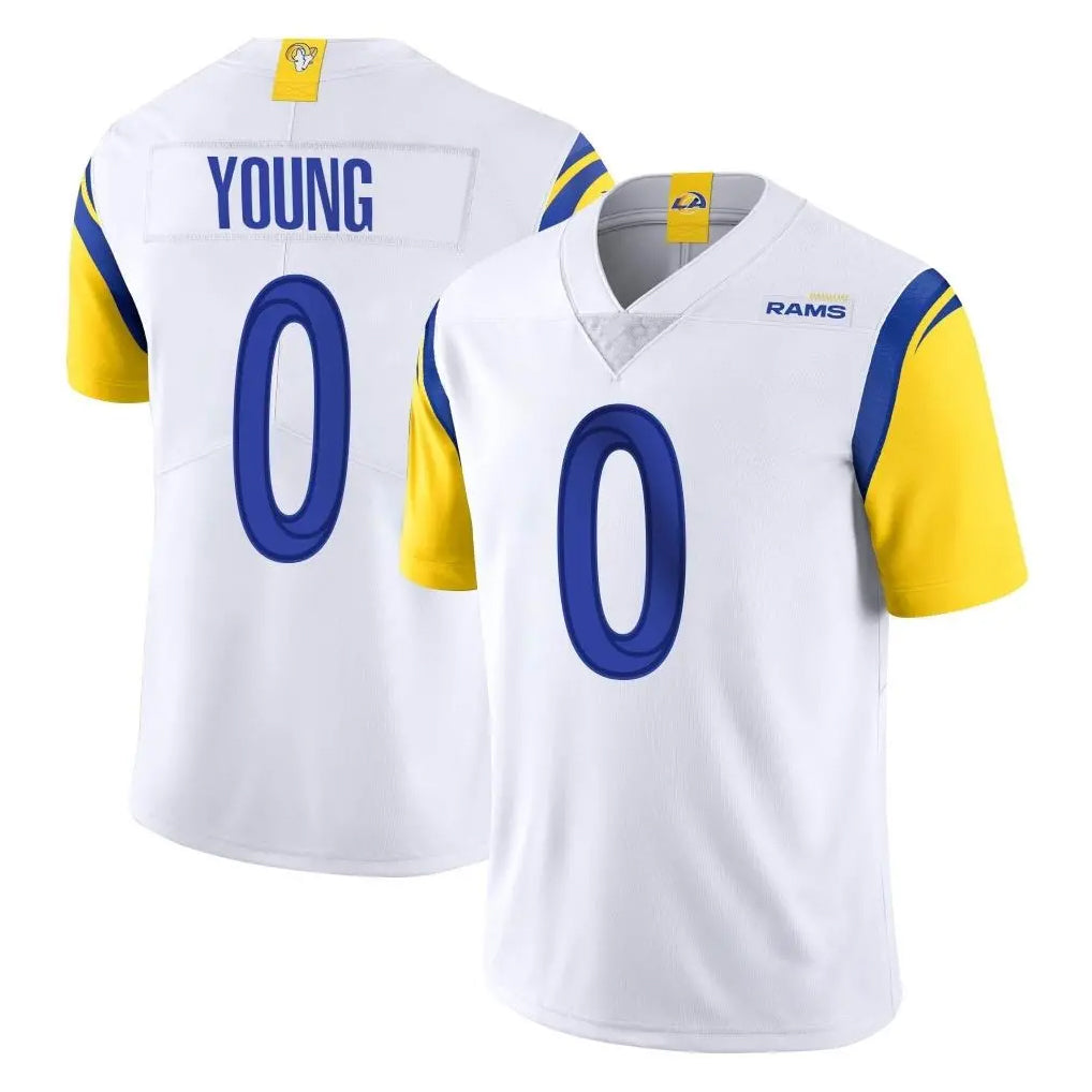 LA.Rams #0 Byron Young Player White Limited Vapor Untouchable Home Game BALCE Stitched Jerseys