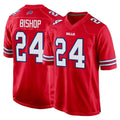 B.Bills #24 Cole Bishop Player Red Home Game BALCE Stitched Jerseys