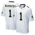 NO.Saints #1 Kool-Aid McKinstry Player White Home Game BALCE Stitched Jerseys