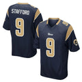 LA.Rams #9 Matthew Stafford Player Navy Home Game BALCE Stitched Jerseys
