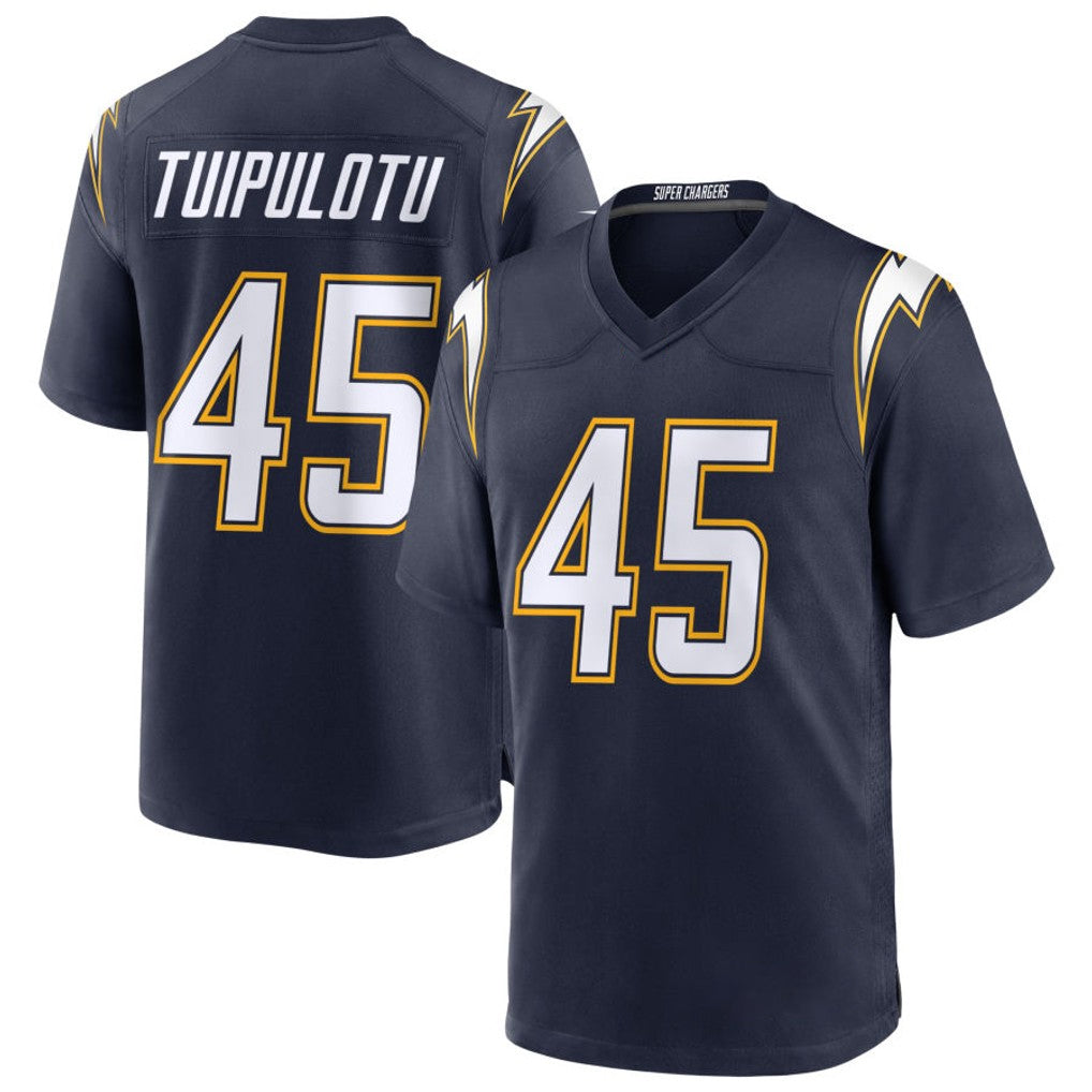 LA.Chargers #45 Tuli Tuipulotu Player Navy Alternate Home Game BALCE Stitched Jerseys