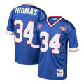 B.Bills #34 Thurman Thomas Player Royal Mitchell & Ness 1985 Throwback Retired BALCE Stitched Jerseys