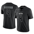 S.Seahawks #4 Michael Dickson Player Black Limited Reflective Home Game BALCE Stitched Jerseys
