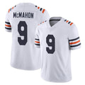 C.Bears #9 Jim McMahon Player White Classic Vapor Limited Home Game BALCE Stitched Jerseys