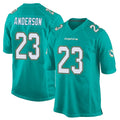 M.Dolphins #23 Zayne Anderson Player Aqua Team Color Home Game BALCE Stitched Jerseys