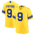 LA.Rams #9 Matthew Stafford Player Gold Classic Sol Home Game BALCE Stitched Jerseys