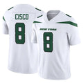 NY.Jets #8 Andre Cisco Player White Limited Vapor F.U.S.E. Home Game BALCE Stitched Jerseys