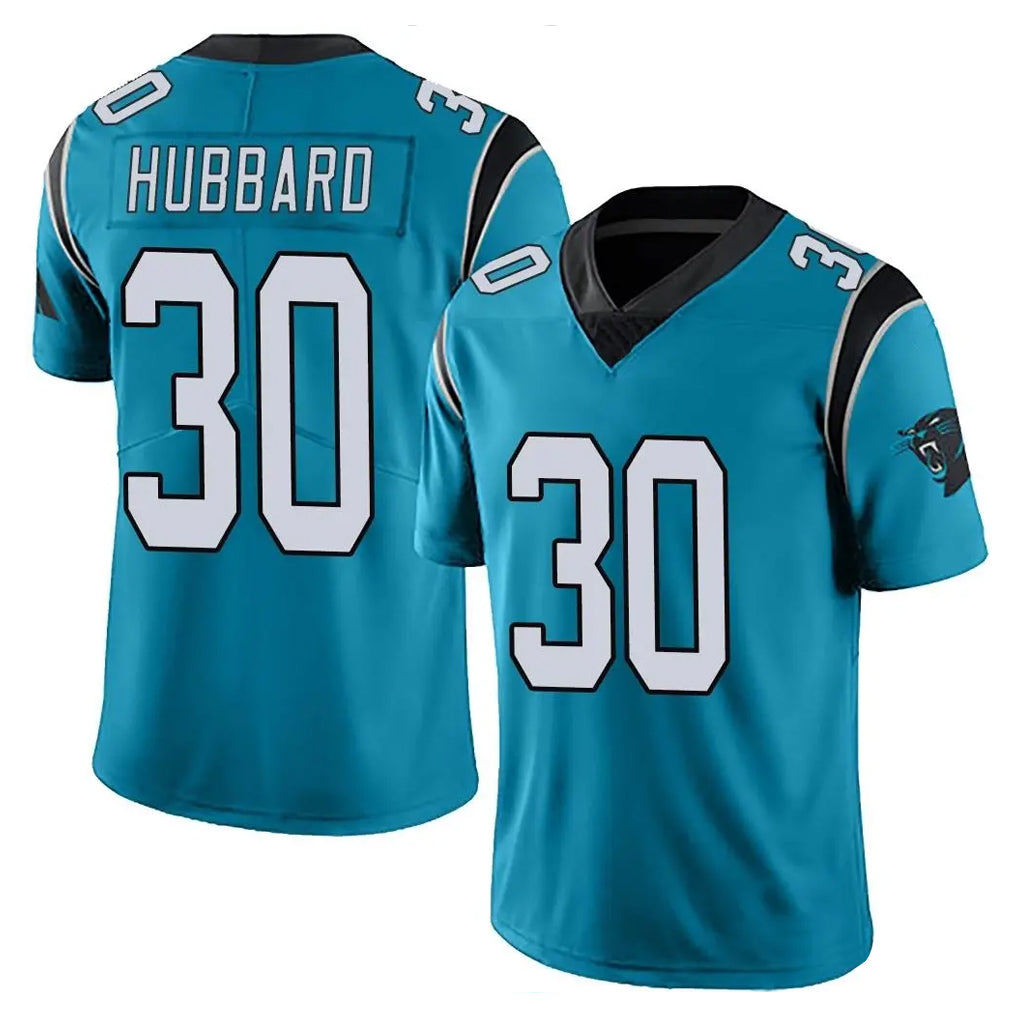 C.Panthers #30 Chuba Hubbard Player Blue Vapor Untouchable Limited Game BALCE Stitched Jerseys