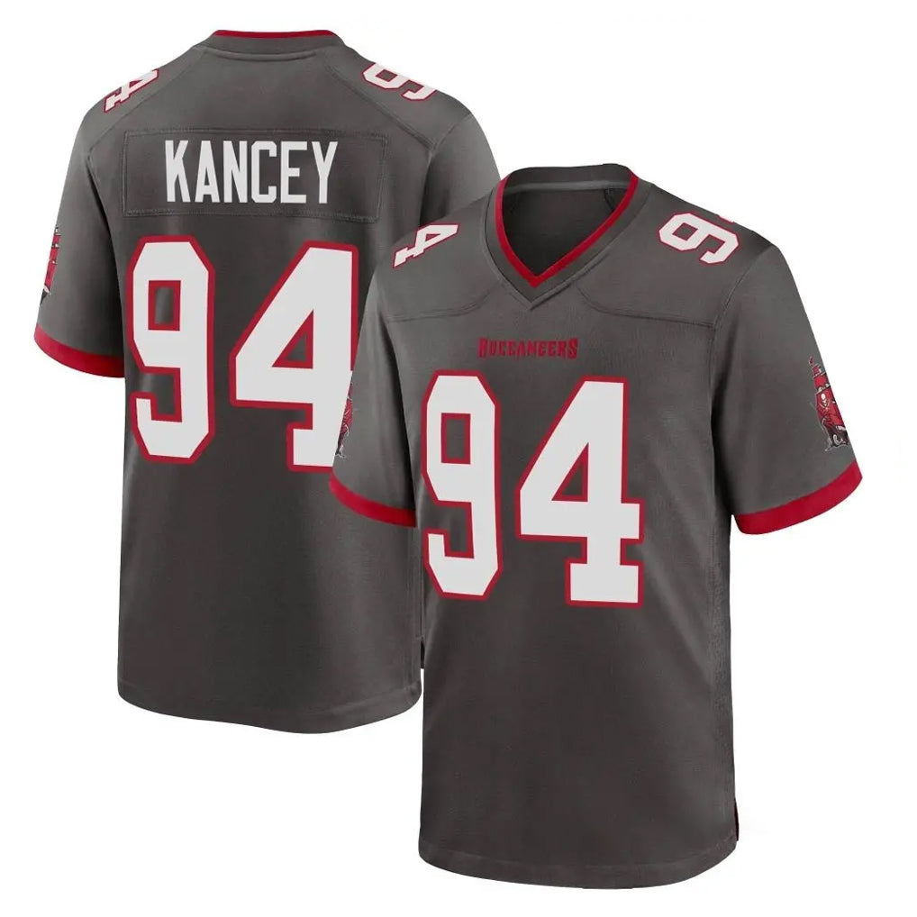 TB.Buccaneers #94 Calijah Kancey Player Pewter Alternate Home Game BALCE Stitched Jerseys