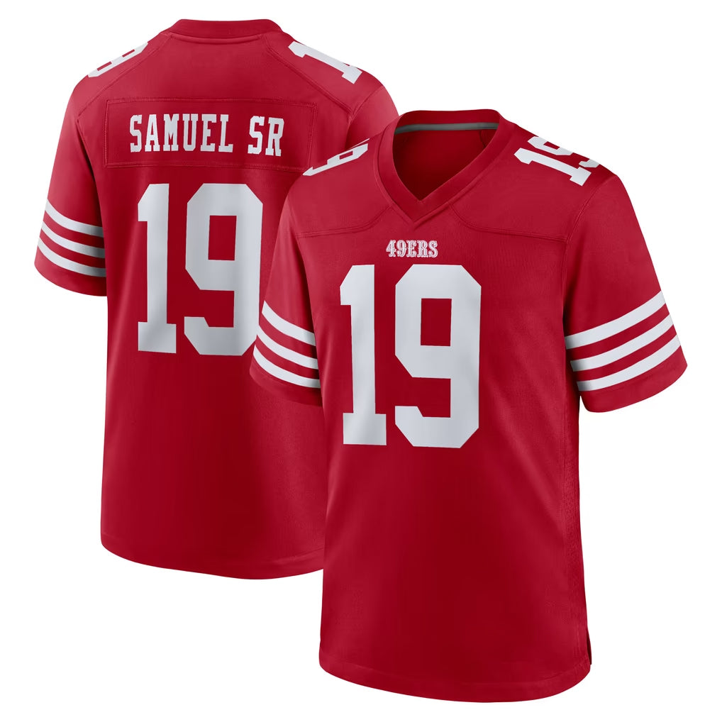 SF.49ers #19 Deebo Samuel Sr. Player Red Game Home BALCE Stitched Jerseys