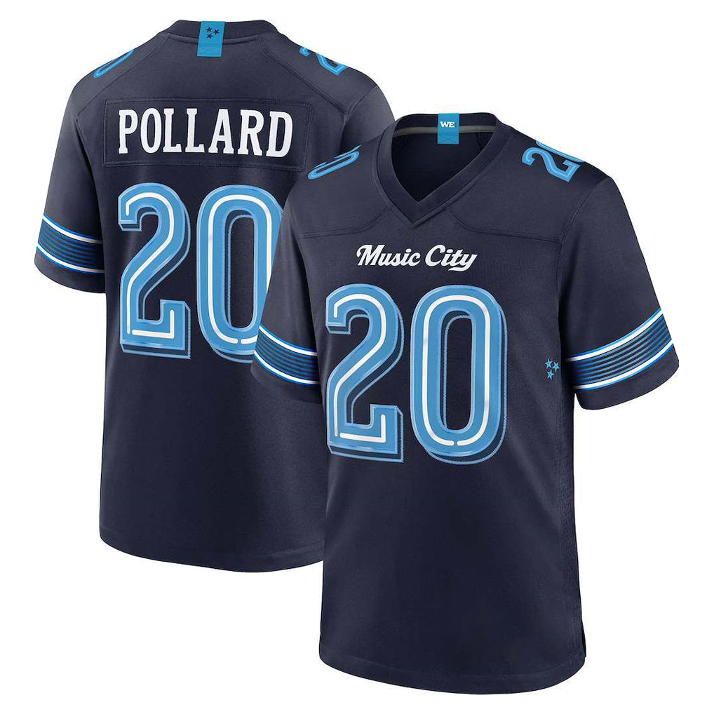 T.Titans #20 Tony Pollard Player Navy 2026 Rivalries Collection Home Game BALCE Stitched Jerseys
