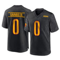W.Commanders #0 Mike Sainristil Player Black Home Game BALCE Stitched Jerseys