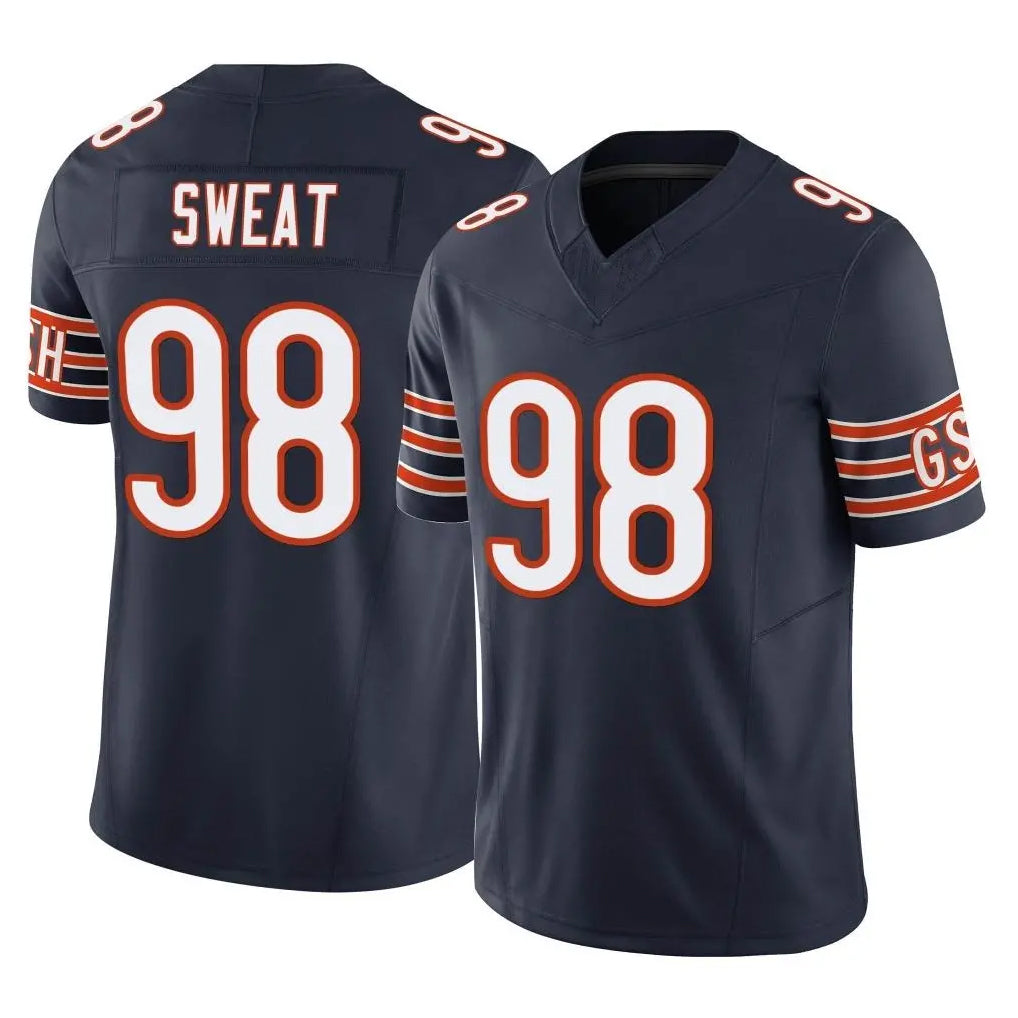 C.Bears #98 Montez Sweat Player Navy Vapor F.U.S.E. Limited Home Game BALCE Stitched Jerseys