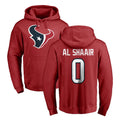 H.Texans #0 Azeez Al-Shaair Player Red Pro Line Pullover Hoodie Limited Game BALCE Stitched Jerseys