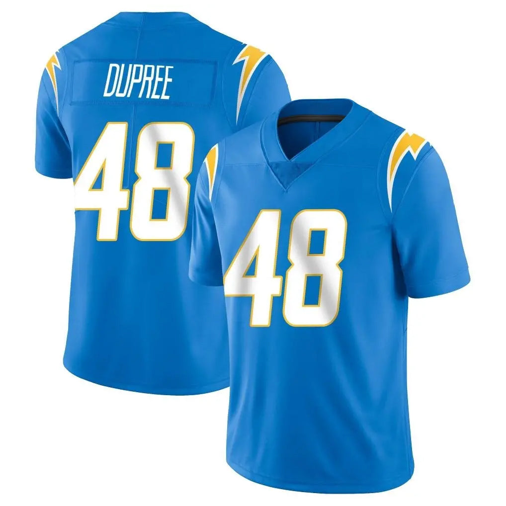 LA.Chargers #48 Bud Dupree Player Blue Limited Vapor Untouchable Home Game BALCE Stitched Jerseys