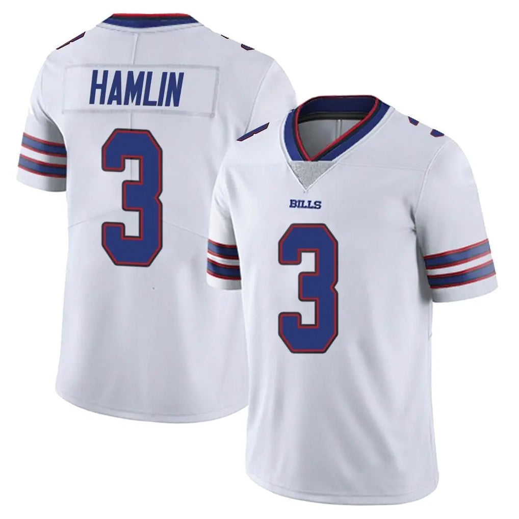 B.Bills #3 Damar Hamlin Player White Vapor Untouchable Limited BALCE Stitched Jerseys