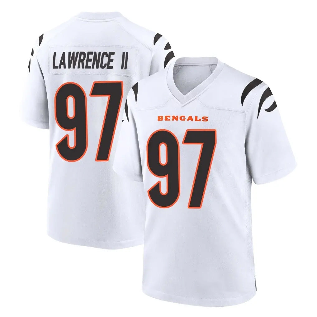 C.Bengals #97 Dexter Lawrence II Player White Home Game BALCE Stitched Jerseys