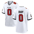 TB.Buccaneers #0 Yaya Diaby Player White Home Game BALCE Stitched Jerseys