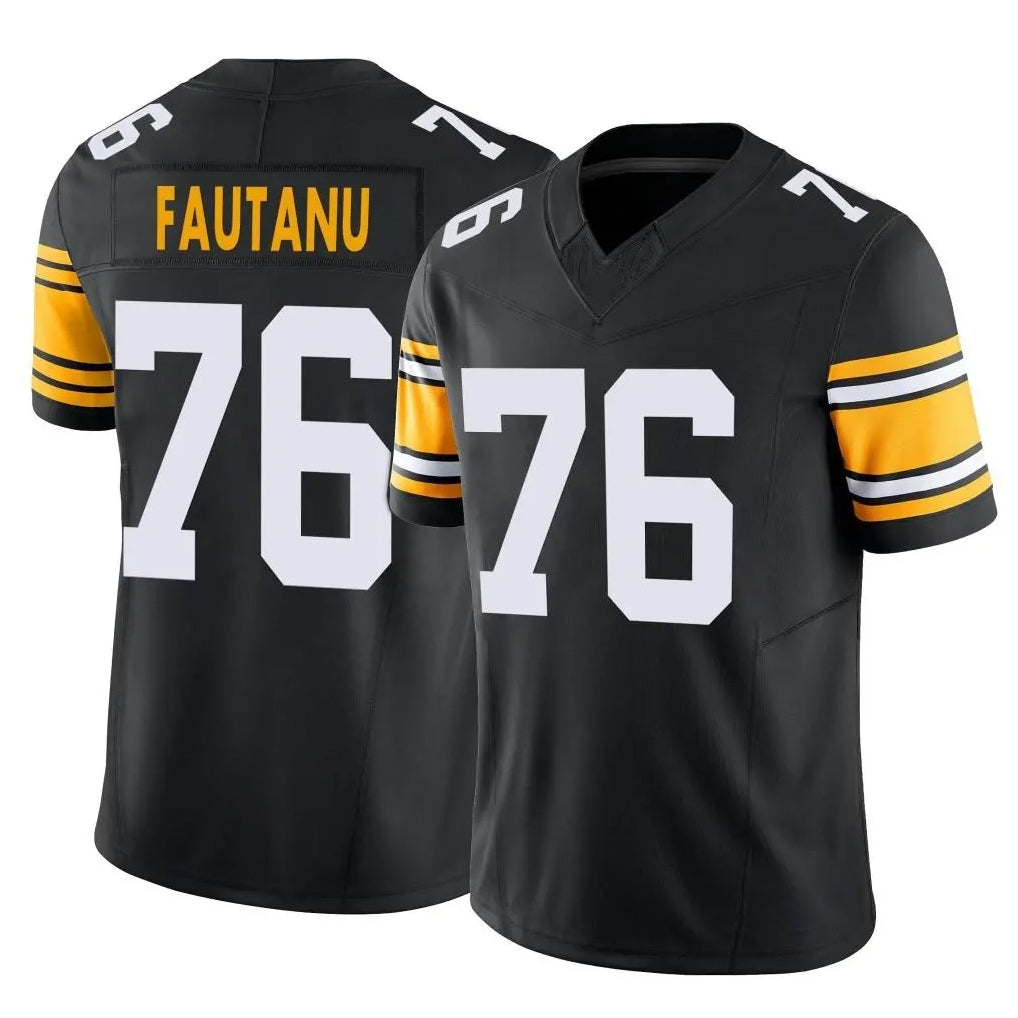 P.Steelers #76 Troy Fautanu Player Black Limited Alternate Vapor F.U.S.E. Home Game BALCE Stitched Jerseys