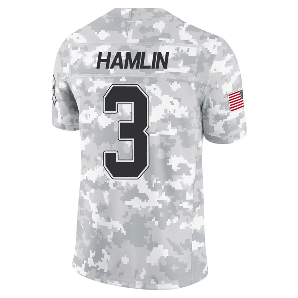 B.Bills #3 Damar Hamlin Player Arctic Camo Salute to Service Limited BALCE Stitched Jerseys