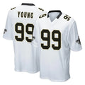 NO.Saints #99 Chase Young Player White Home Game BALCE Stitched Jerseys