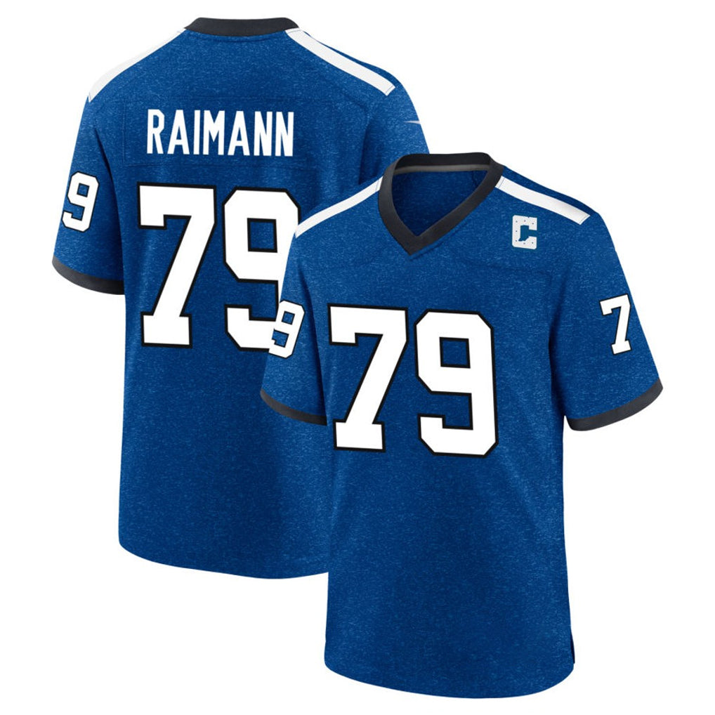 IN.Colts #79 Bernhard Raimann Player Royal Alternate Indiana Nights Home Game BALCE Stitched Jerseys
