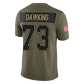 B.Bills #73 Dion Dawkins Player Olive Salute to Service Limited Home Game BALCE Stitched Jerseys