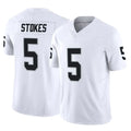 LV.Raiders #5 Eric Stokes Player White Limited Vapor F.U.S.E. Home Game BALCE Stitched Jerseys