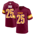 W.Commanders #25 Nick Cross Player Burgundy Home Game BALCE Stitched Jerseys