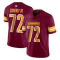 W.Commanders #72 Josh Conerly Jr. Player Burgundy Limited Vapor Home Game BALCE Stitched Jerseys