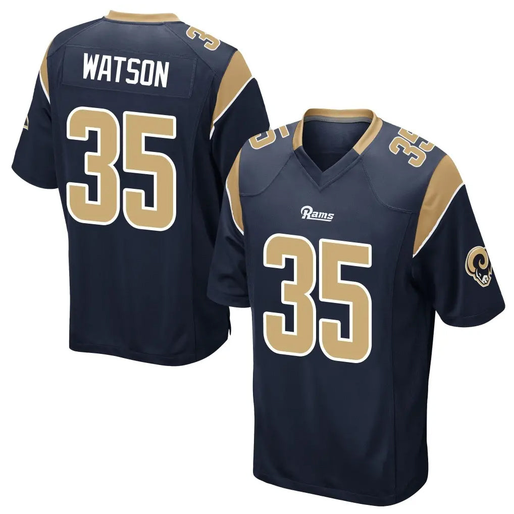 LA.Rams #35 Jaylen Watson Player Navy Home Game BALCE Stitched Jerseys