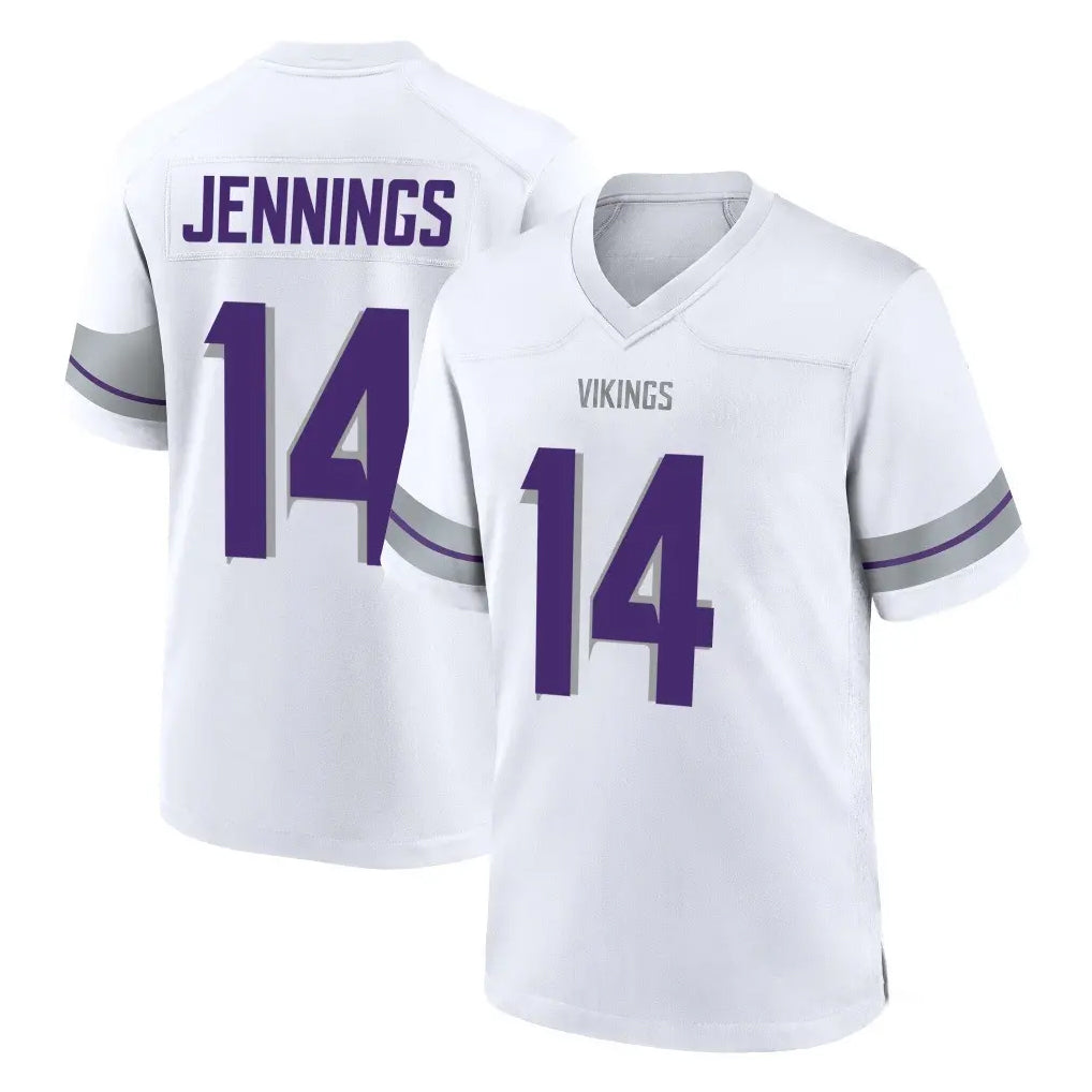 M.Vikings #14 Jauan Jennings Player White Alternate Home Game BALCE Stitched Jerseys